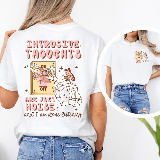 OCD-bewustzijn Whimsical “OCD uitschakelen” Retro T-shirt
