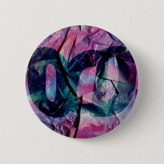 OCD-bewustzijnsbadge ( gestructureerd ) Ronde Button 5,7 Cm (Voorkant)