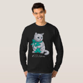 OCD-bewustzijnsmaand Lint Kat T-shirt (Voorkant volledig)