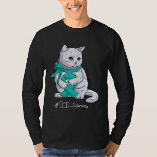 OCD-bewustzijnsmaand Lint Kat T-shirt