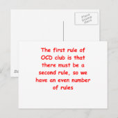 ocd briefkaart (Voorkant / Achterkant)