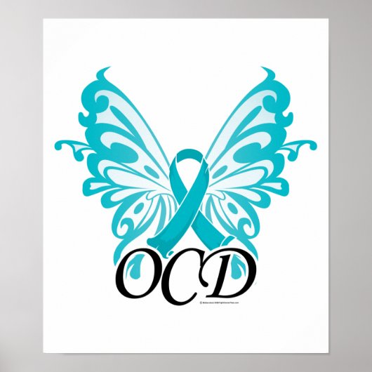 OCD Butterfly Ribbon Poster (Voorkant)