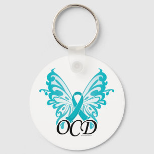 OCD Butterfly Ribbon Sleutelhanger