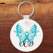 OCD Butterfly Ribbon Sleutelhanger (Voorkant)