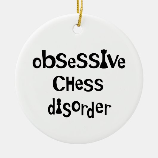 OCD Chess Keramisch Ornament (Voorkant)