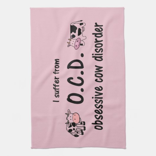 OCD Cow Kitchen Towel Theedoek (Verticaal)