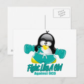 OCD Fighting Penguin Briefkaart (Voorkant / Achterkant)