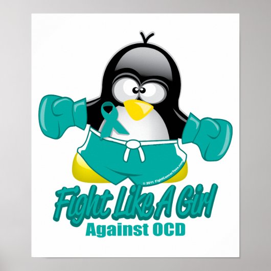OCD Fighting Penguin Poster (Voorkant)