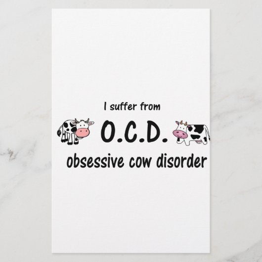 OCD-Koe Briefpapier (Voorkant)