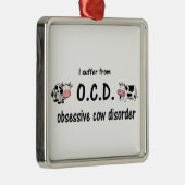 OCD-Koe Metalen Ornament (Rechts)