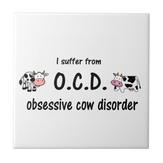 OCD-Koe Tegeltje (Voorkant)