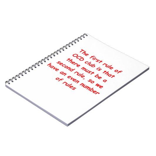 ocd notitieboek (Linkerzijde)