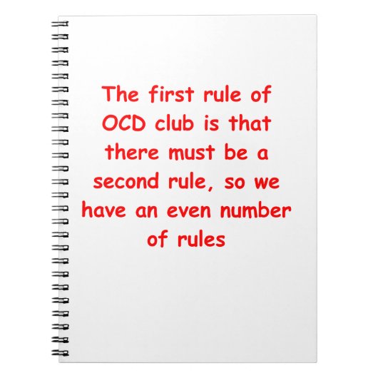 ocd notitieboek (Voorkant)