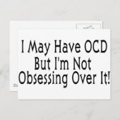 OCD Obsessie Briefkaart (Voorkant / Achterkant)