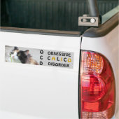 OCD obsessief-calico stoornis Bumpersticker (Op Truck)