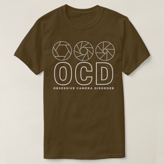 OCD (Obsessief Camera Disorder) Versie 2 T-shirt (Design voorkant)