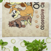 OCD Obsessief Canine Disorder Bruin Theedoek (Gevouwen)