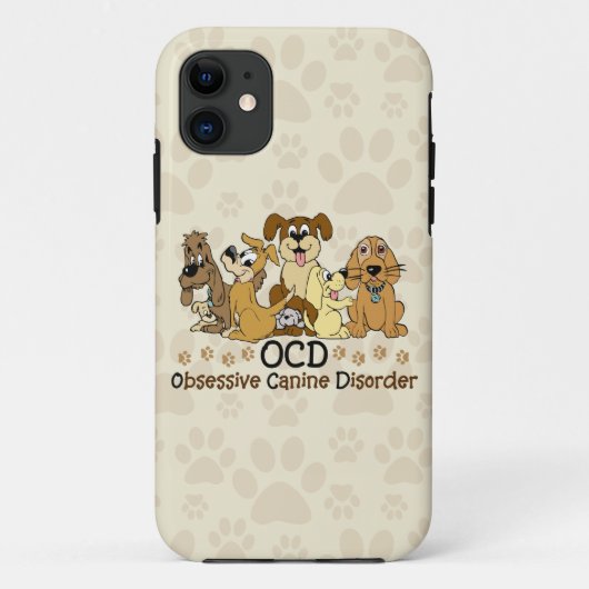 OCD Obsessief Canine Disorder Case-Mate iPhone Case (Achterkant)