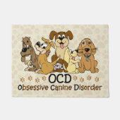 OCD Obsessief Canine Disorder Deurmat (Voorkant)