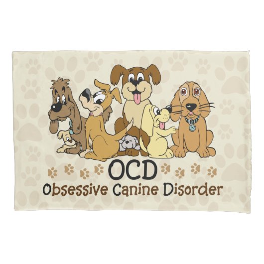 OCD Obsessief Canine Disorder Kussensloop (Voorkant)