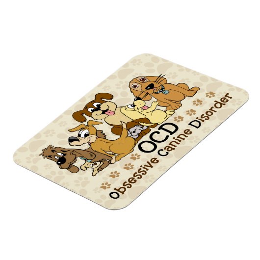OCD Obsessief Canine Disorder Magneet (Linkerzijde)