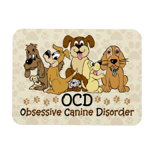 OCD Obsessief Canine Disorder Magneet (Horizontaal)