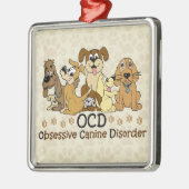 OCD Obsessief Canine Disorder Metalen Ornament (Links)