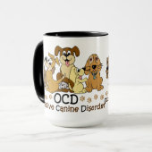 OCD Obsessief Canine Disorder Mok (Voorkant links)