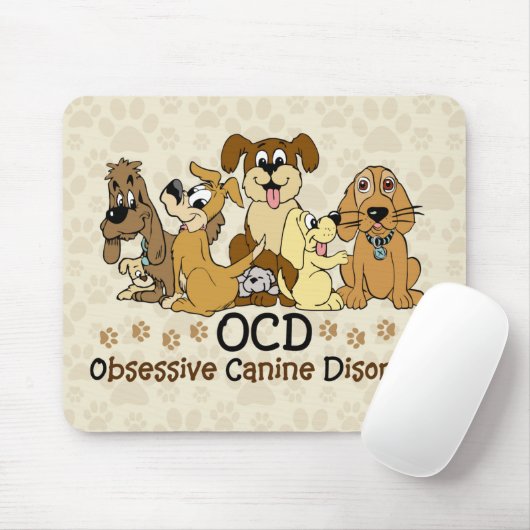 OCD Obsessief Canine Disorder Muismat (Met muis)