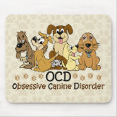 OCD Obsessief Canine Disorder Muismat (Voorkant)