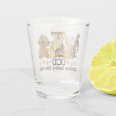 OCD Obsessief Canine Disorder Shot Glas (Achterkant)