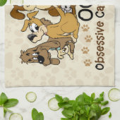 OCD Obsessief Canine Disorder Theedoek (Gevouwen)