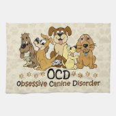 OCD Obsessief Canine Disorder Theedoek (Horizontaal)