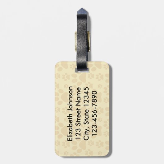 OCD Obsessief-Cat Disorder Aangepast Bagagelabel (Achterkant verticaal)