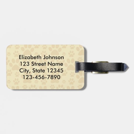 OCD Obsessief-Cat Disorder Aangepast Bagagelabel (Achterkant horizontaal)