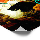 OCD Obsessief Cat Disorder Painting van Carl Kahle Poster (Hoek)