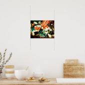 OCD Obsessief Cat Disorder Painting van Carl Kahle Poster (Keuken)