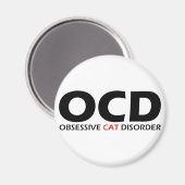 OCD - Obsessief-Cat stoornis Magneet (Voorkant / Achterkant)