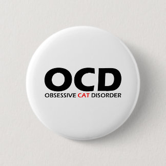 OCD - Obsessief-Cat stoornis Ronde Button 5,7 Cm