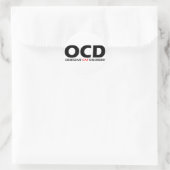 OCD - Obsessief-Cat stoornis Ronde Sticker (Tas)