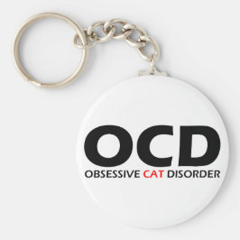 OCD - Obsessief-Cat stoornis Sleutelhanger