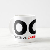 OCD - Obsessief-Catfish Disorder Koffiemok (Voorkant links)