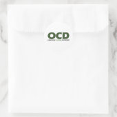 OCD - Obsessief-Catfish Disorder Ronde Sticker (Tas)