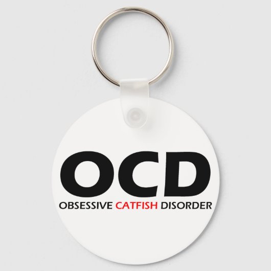 OCD - Obsessief-Catfish Disorder Sleutelhanger (Voorkant)