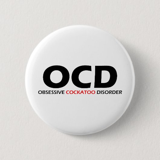 OCD - Obsessief-cocao stoornis Ronde Button 5,7 Cm (Voorkant)