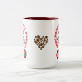 OCD/Obsessief Coffee Drinker Tweekleurige Koffiemok (Center)