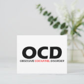OCD - Obsessief-cokatielaandoening Briefkaart (Staand voorkant)