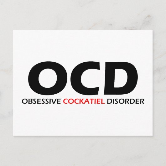 OCD - Obsessief-cokatielaandoening Briefkaart (Voorkant)