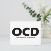 OCD - Obsessief-Collie stoornis Briefkaart (Staand voorkant)