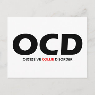 OCD - Obsessief-Collie stoornis Briefkaart